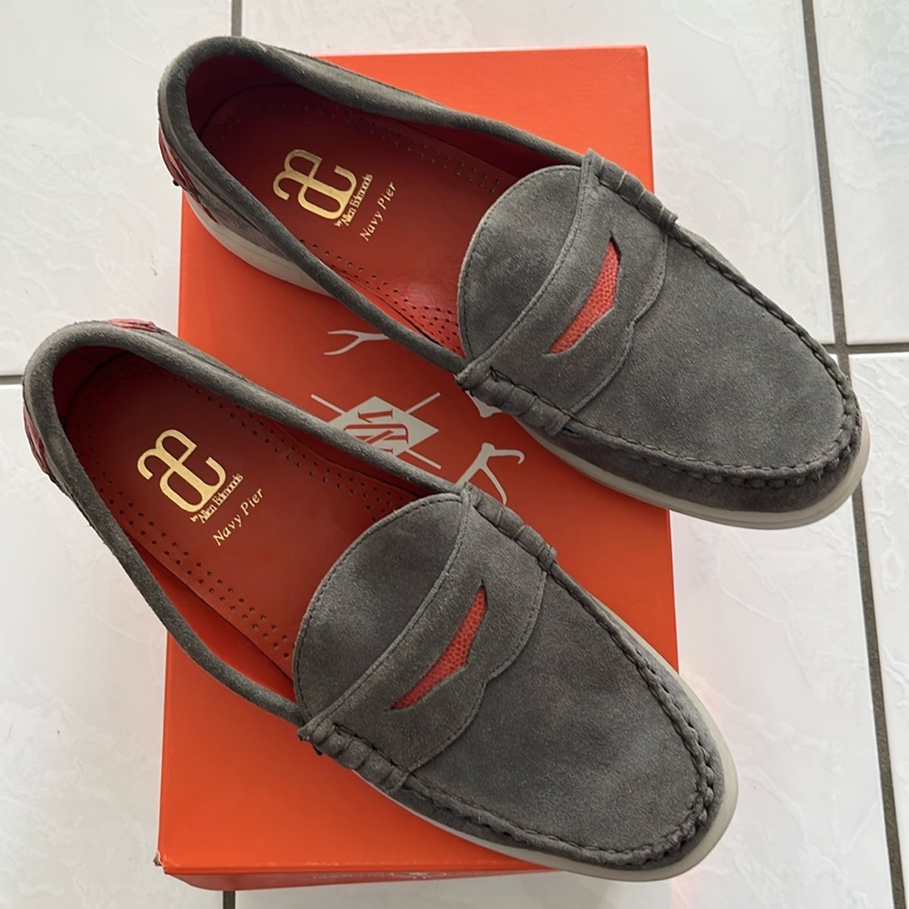 Tobacco Bill Safari Penny Suede Martin Dingman Loafer sz 11.
